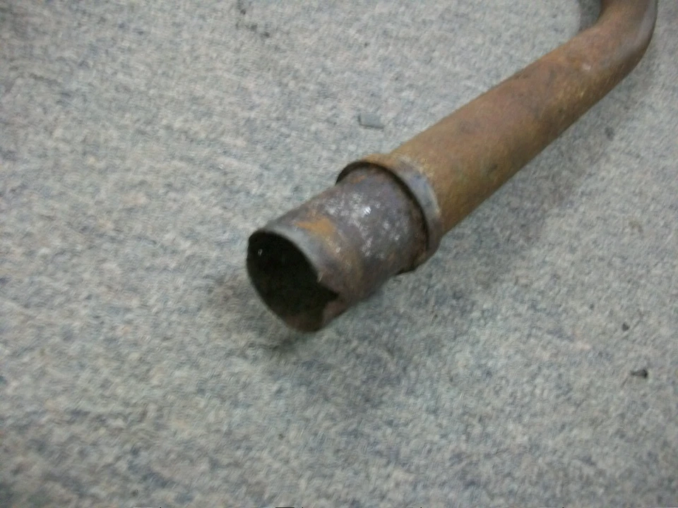 Honda SL350 1971-1972 tubos de cabezal arranque solo SL 350 cabezal de escape vintage Foto 4 de 4