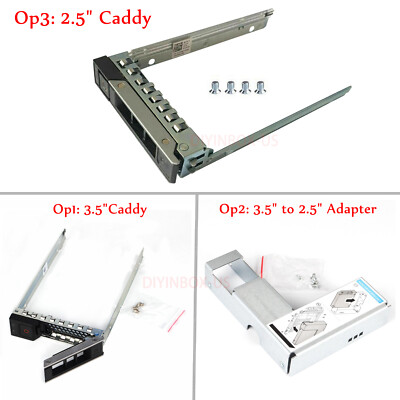 2.5'' 3.5'' HDD Drive Tray Caddy DXD9H X7K8W For Dell Gen 14 PowerEdge R640 R740