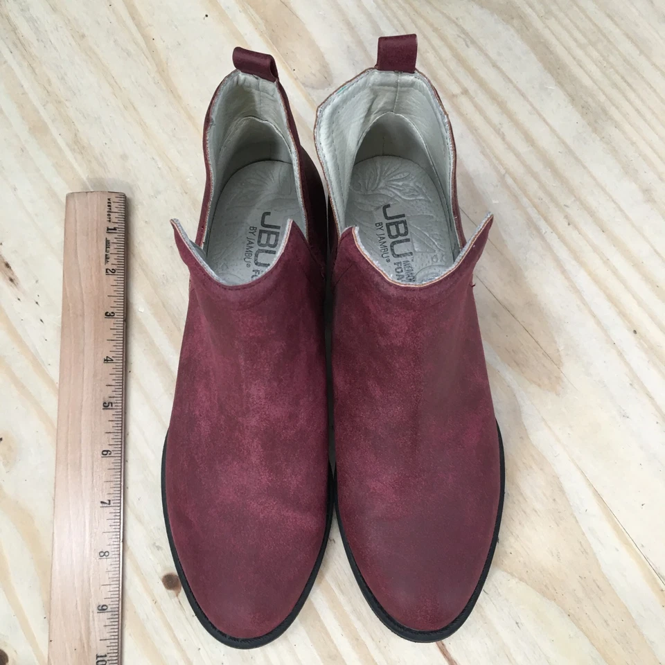 JBU By Jambu Botas Mujer 6 M Parker Botines Tacones JB17PKR05 Rojo Vegano Foto 4 de 4
