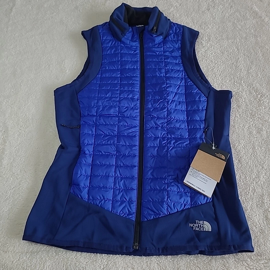 The North Face ThermoBall Hybrid Zip-in-hood Vest FlagBlue/TNFBlue Size S