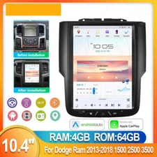 Car Stereo Radio For Dodge Ram 2013-2018 1500 2500 3500 10.4" With Carplay Gps