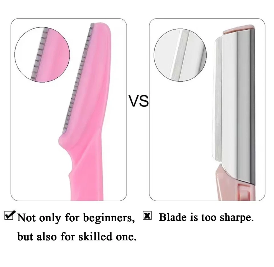 Razor For Eye Brows EyeBrow Trimmer Hair Removal Shaver Safe Blade Trimming Tool - Image 4 of 4
