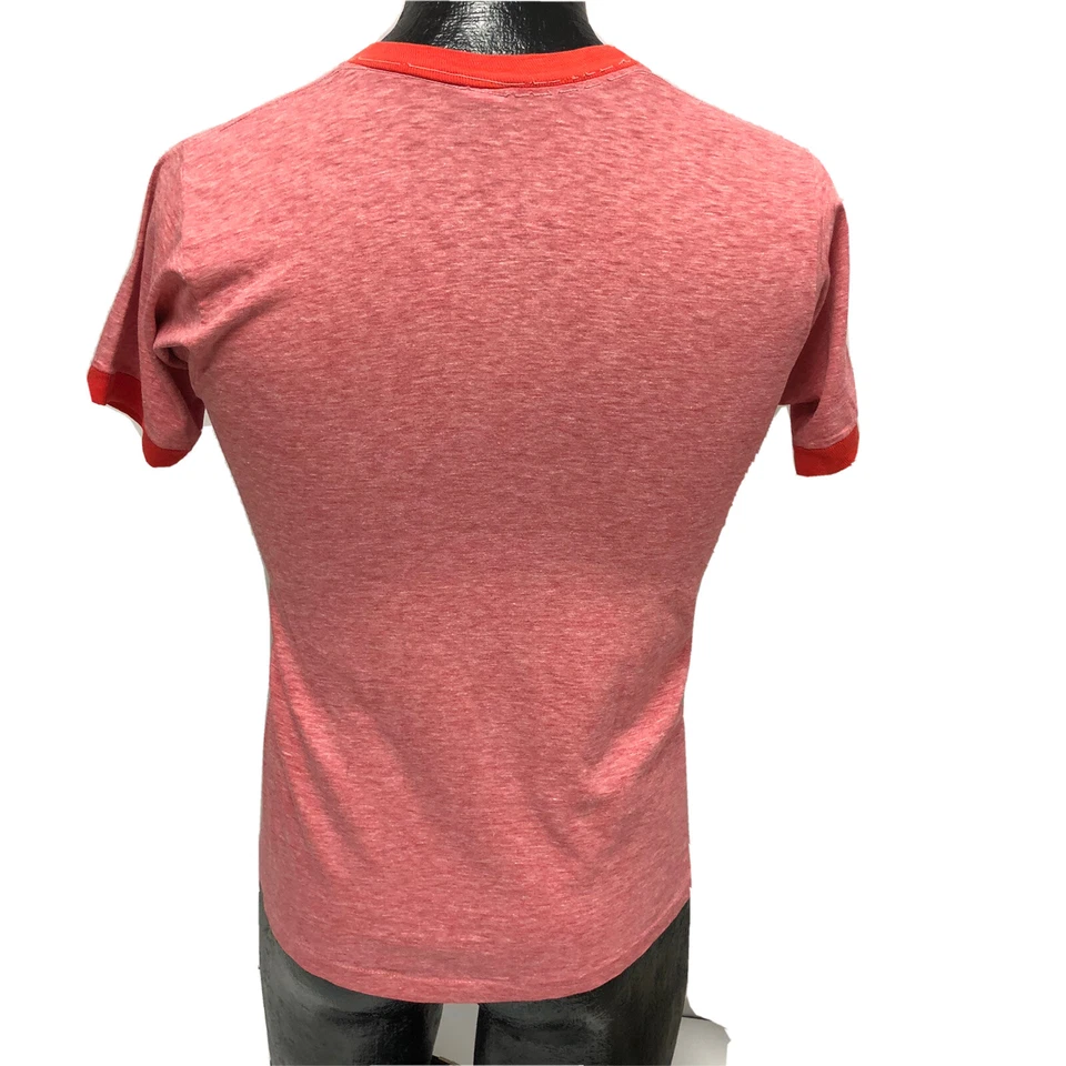 Camiseta De Colección Años 80 Artex HEATHER Roja Normandía Escuela Secundaria 1981 Graduados TIMBRE M Foto 2 de 4