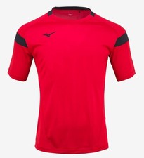 Mizuno Men GAME S/S T-Shirts Jersey Training Red Tee Casual GYM Shirt P2MA8K0162