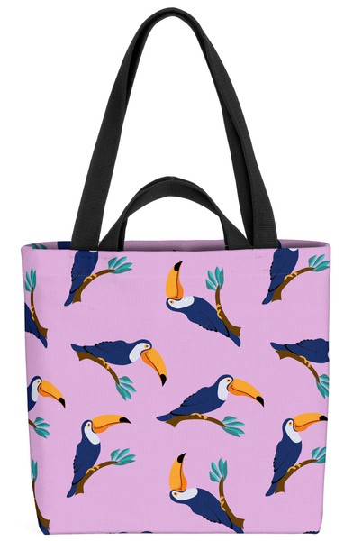 Safari Tukan Tasche Urwald Kinder Muster Vogel Tiere Dschungel Schnabel Urlaub-image