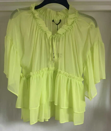 Zara Ruffle Tops & Shirts for Women