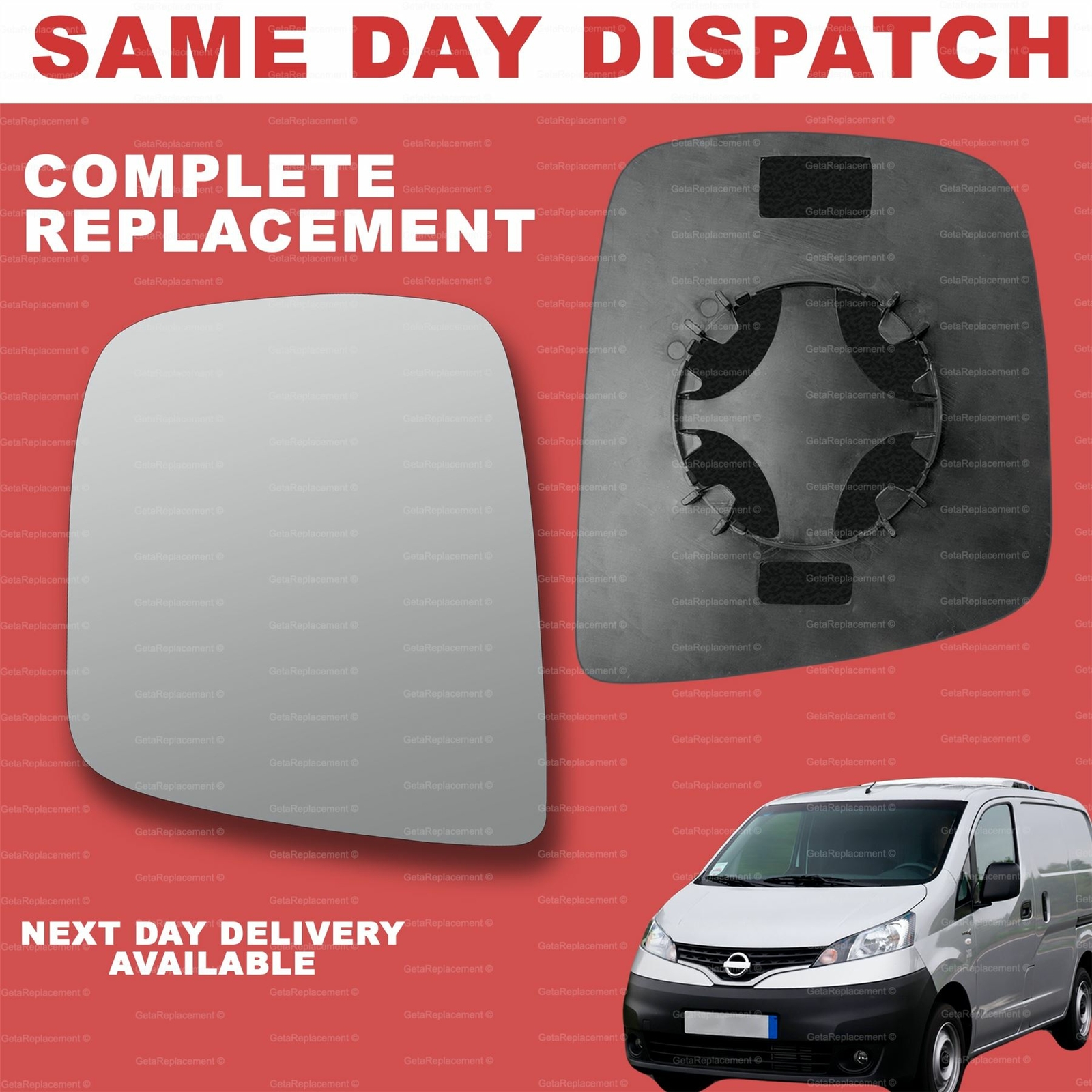 For Nissan NV200 20102024 wing mirror glass left passenger eBay