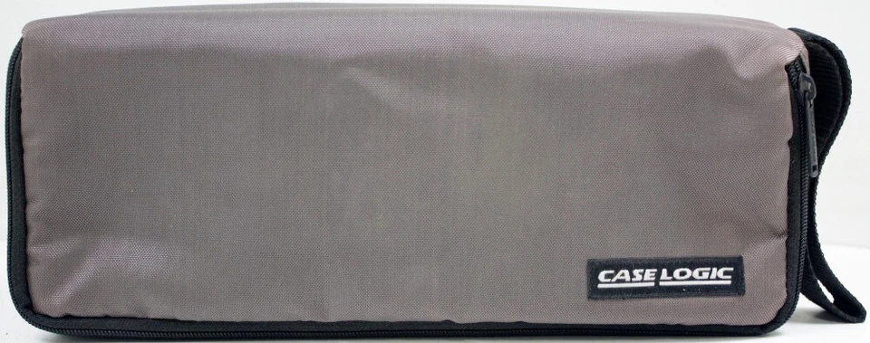 Case Logic Cassette Organizer Carrying Case - Gray (Holds 15 Cases) Tape Storage - Image 2 of 4