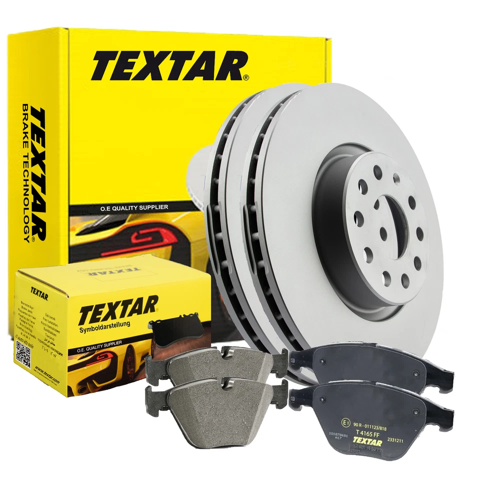 TEXTAR Bremsscheiben+Beläge VW Polo (9N_) 256mm VA 92082205 + 2313001