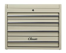 Hilka Tool Chest Classic Car Cream 4 Draw Garage Tools Storage Cabinet Box Unit