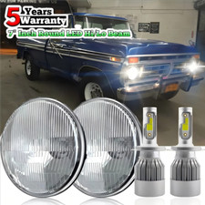 Pair 7 Inch Led Headlights Hilo Beam For Ford F100 F250 F350 Pickup 1953-1977