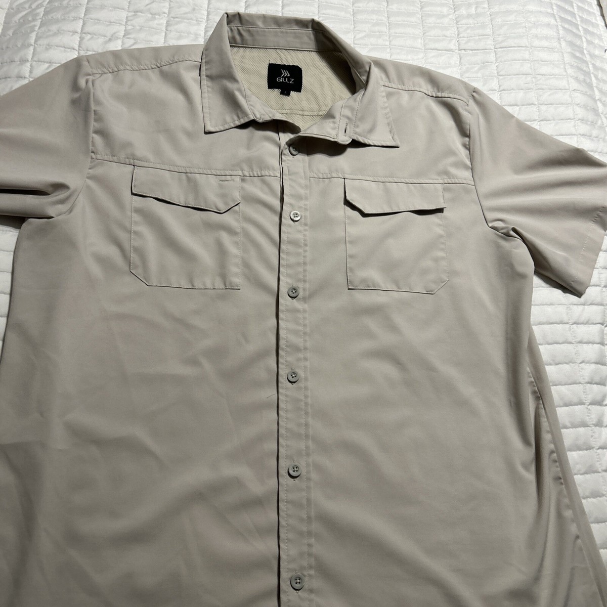 Gillz Shirt Men's Size Large Vented Fishing Lightweight Short