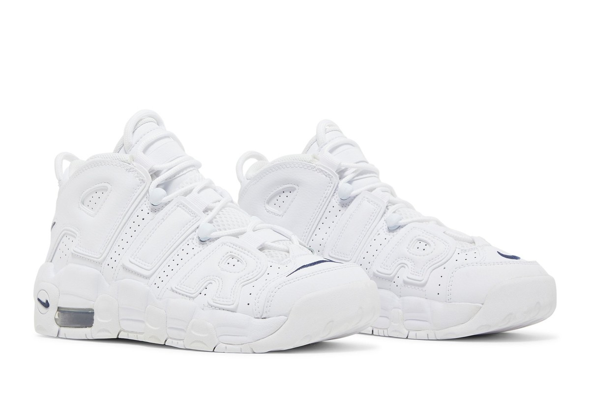 Nike Air More Uptempo GS White Midnight Navy DH9719-100 | eBay