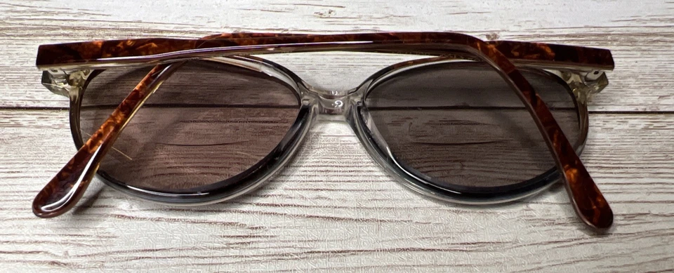 Monturas de gafas Luxottica Rolanda SOLO 140 marrones hechas en Italia Foto 2 de 4