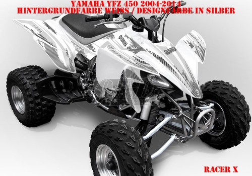 INVISION KIT GRÁFICO DE DECORACIÓN ATV YAMAHA YFZ 450 04-14, YFZ 450R RACER-X, CALCOMANÍAS B - Imagen 7 de 12