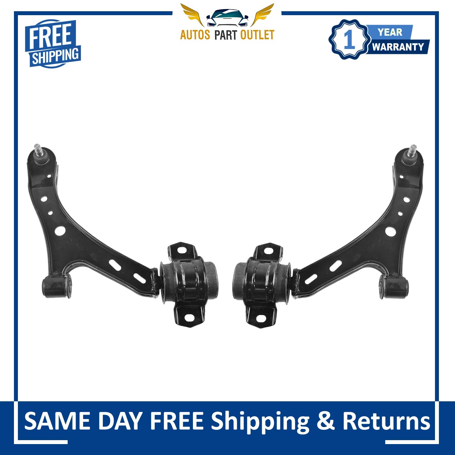 New Front Lower Control Arm LH RH Sides Set For 2005-2010 Ford Mustang