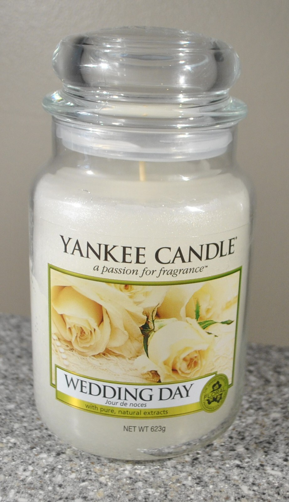 Wedding Day Yankee Candle, 22 oz Large Glass Jar, HTF, New eBay