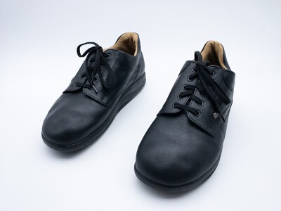 Finn Comfort Herren Schnürschuh Halbschuh Leder schwarz Gr 42 EU Art 28303-98