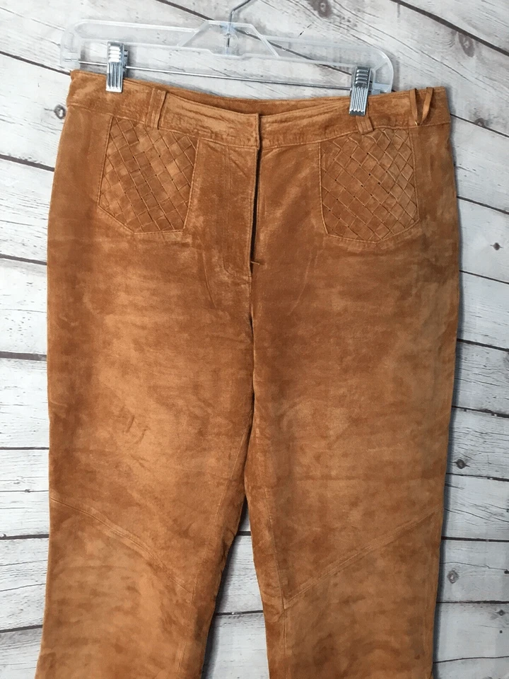 Pantalones Western Willi Smith Vintage Moleskin Mujer’s Talla 10 Boho Naranja Quemado Foto 3 de 4