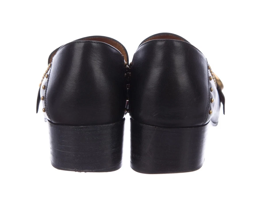 Zapatos de cuero GUCCI, logotipo GG, negros, talla 7 AU, 38 EU, 8 US (antes $1,680) Foto 4 de 4