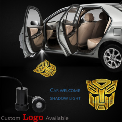 Yellow Transformers Autobot Car Door Laser Projector Ghost Shadow Courtesy Light