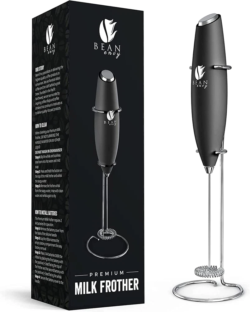 Milk Frother Handheld for Coffee - Electric Hand Blender, Mini Drink Mixer Whisk