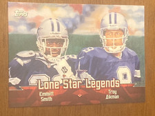 2000 Topps Combos Lone Star Legends Emmitt Smith Troy Aikman #TC9 Cowboys