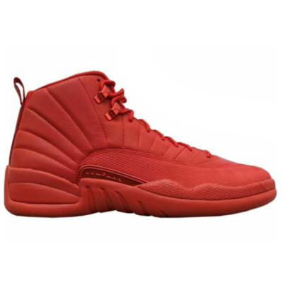 all red suede 12s