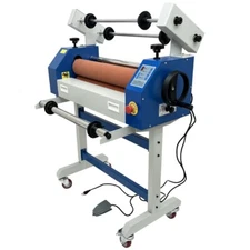 25" Automatic/Manual Cold Laminating Machine Self-peeling Film Roller Laminator