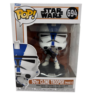Figurine Funko! Pop - Star Wars : Le Mandalorien n°694 - 501st Clone Trooper (Phase II) (76682