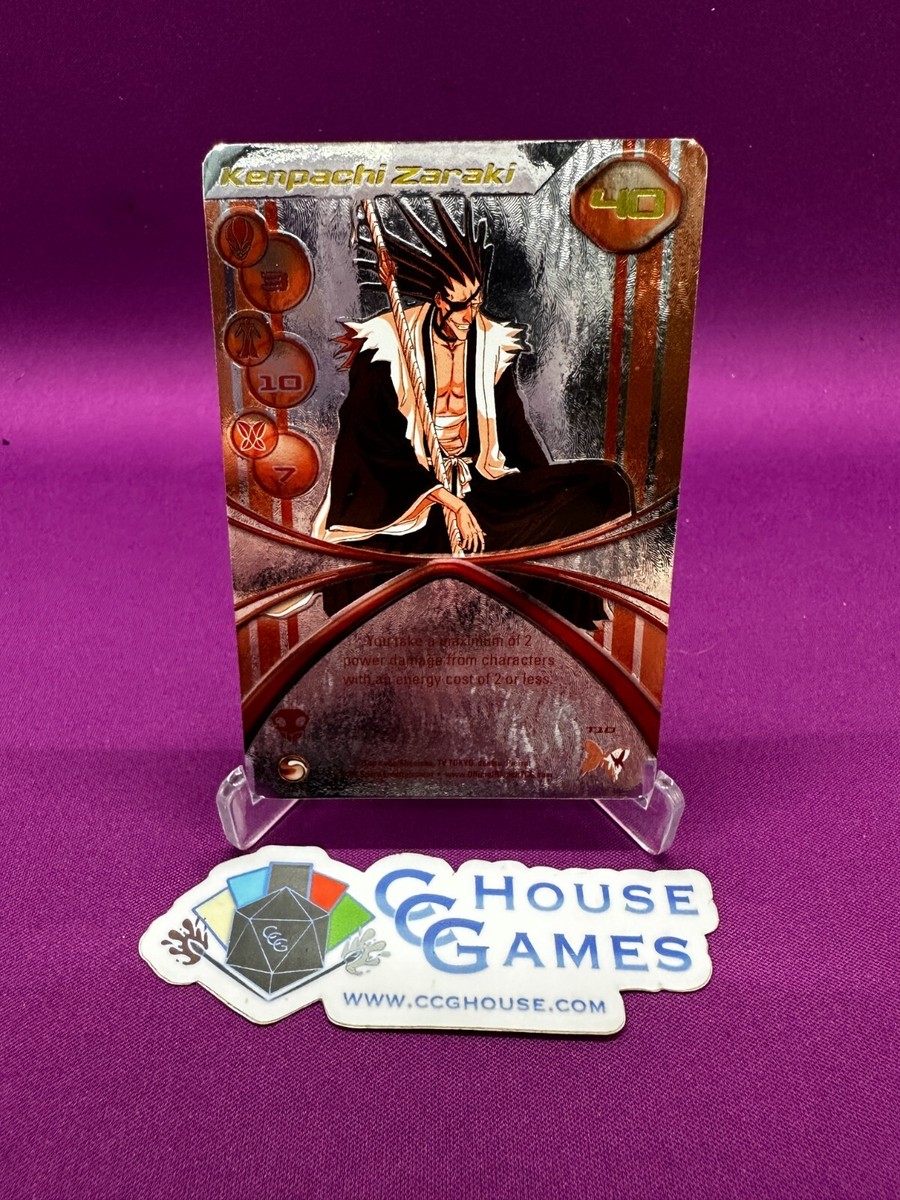 Bleach TCG Kenpachi Zaraki Red High Tech T10 Holo Foil TV Tokyo