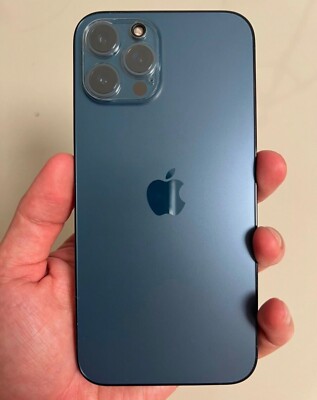 iPhone 12 Pro Max with TikTok. Unlocked pacific blue.