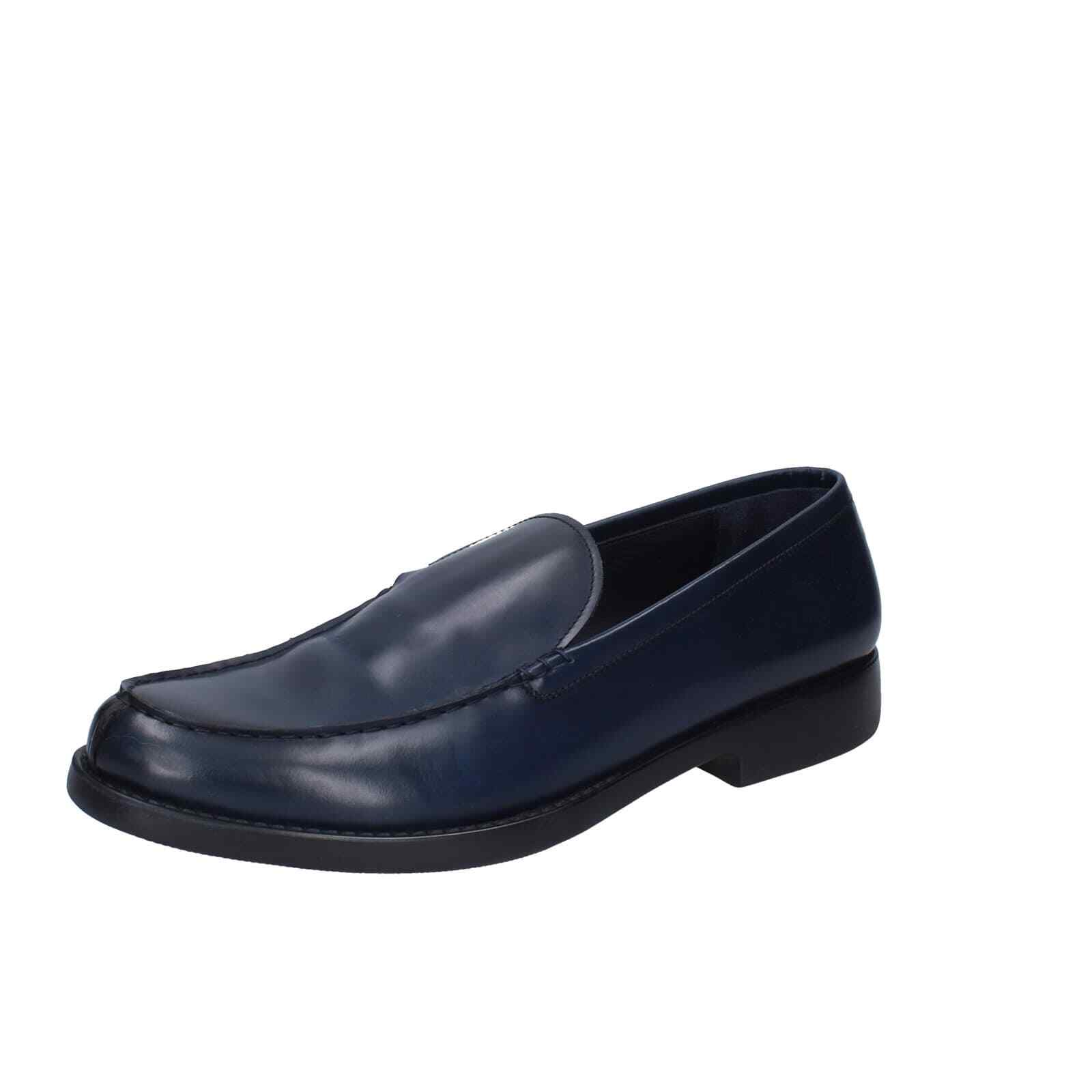 Мужская обувь BRIAN CRESS 12 (EU 45) мокасины из синей кожи EY247-45