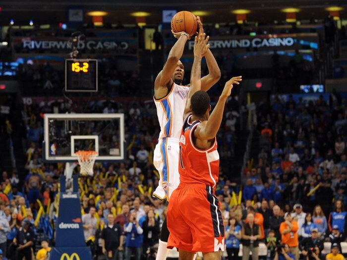 V0682 Kevin Durant Game Winner Jump Shot Basketball Decor WALL