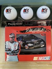 Dale Earnhardt Golf Balls Playing Cards Set #3 Car Collector Tin 2001 NASCAR
