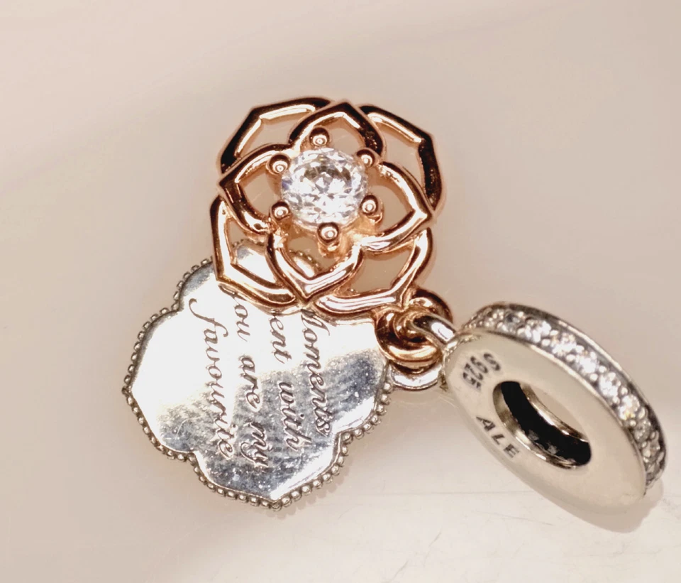 Pandora Charm Timeless Zweifarbige Rose bicolor 789373C01 - Bild 4 von 4