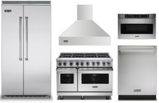 Viking 48" Dual Fuel Range and 42" Refrigerator, Dishwasher, Hood, Microwave
