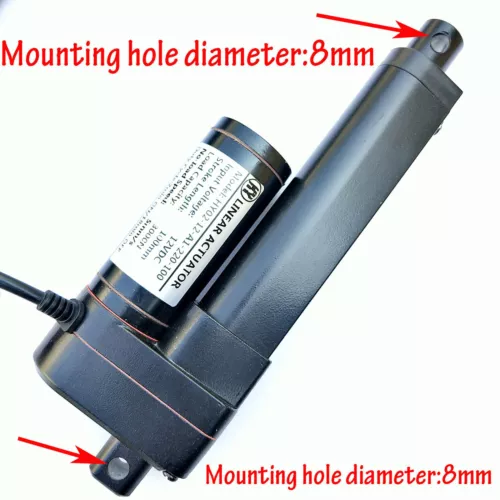 Accionamiento lineal 12V 1500N 50mm ~ 1000mm actuador lineal motor eléctrico impermeable - Imagen 11 de 43
