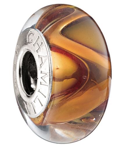 AUTHENTIC CHAMILIA STERLING SILVER CORE MURANO GLASS BEAD CHARM PINK RED PURPLE - Bild 15 von 43