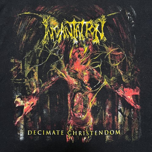 Vintage Incantation Shirt Large Death Metal Band Tee Tour Mortician Immolation - Picture 4 of 18