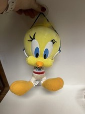 USA Olympics 1996 Tweety Bird Gymnast On Rings Plush Toy LooneyTunes 9"
