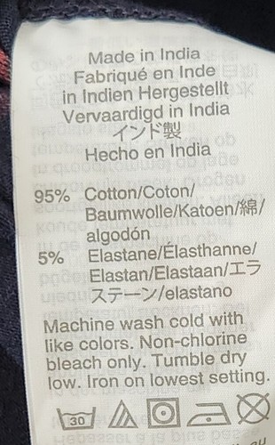 Pijama para mujer J CREW con estampado de langosta manga corta algodón con botones talla XXS - Imagen 4 de 4