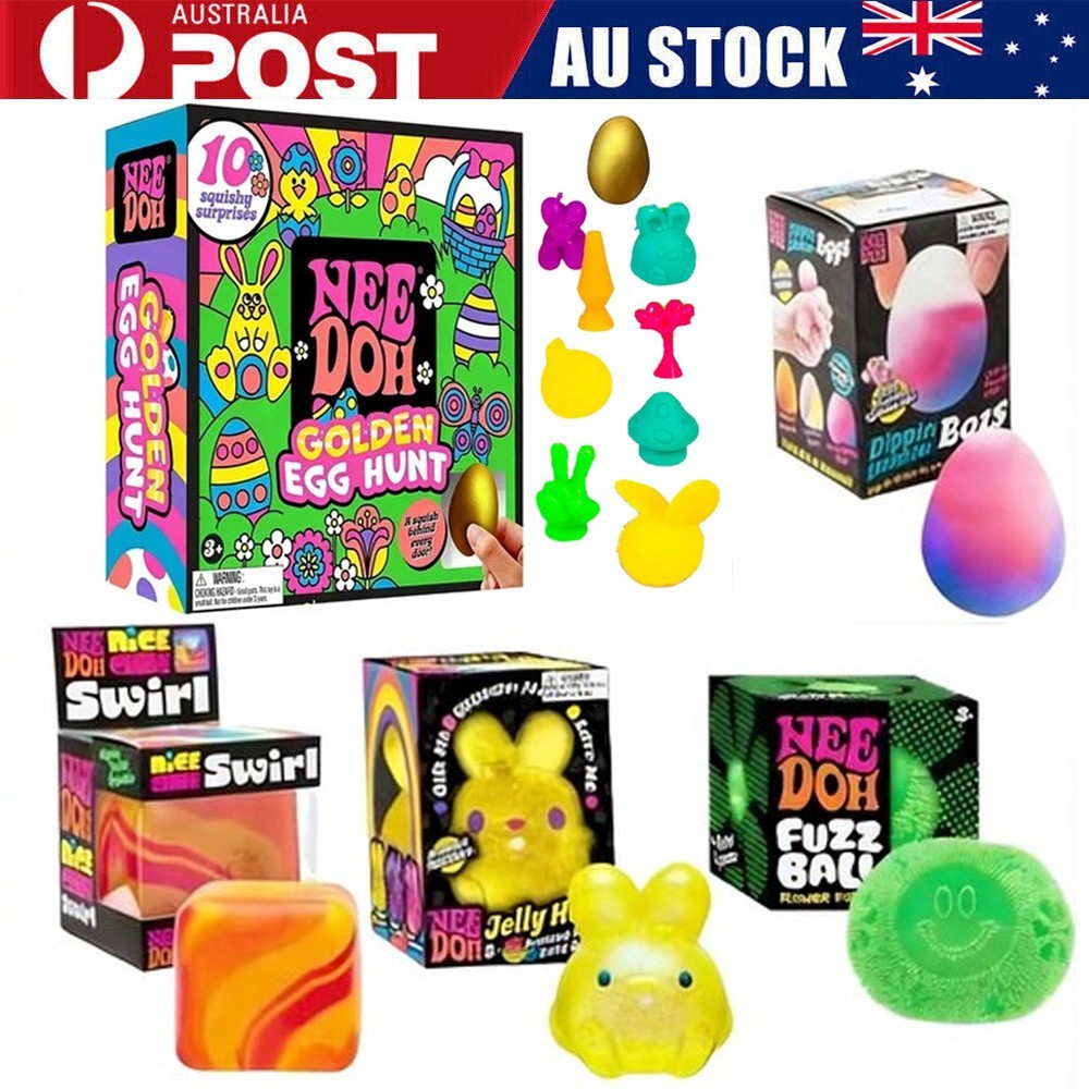 NeeDoh Easter Golden Egg Hunt Mystery (10 Squishy Surprises!) Toy Gift