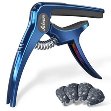 Exclusive Gradient 'Blue-Plated' Heavy-Duty Guitar Capo for Acoustic/Electric...