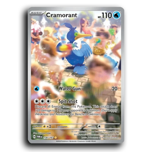 Cramorant 176/167 Illustration Rare Twilight Masquerade Pokemon NM
