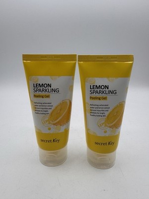 SECRET KEY Lemon Sparkling Peeling Gel 120ml 4.05oz Sealed Refreshing X2