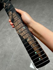 AAAAA 5piece Ebony 22Fret DIY Roasting flame Maple Electric guitar Neck 12in