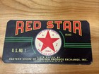 Vintage Label Red Star By Eastern Shore Produce Exchange In Onley Virginia — photo 1
