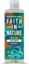 Image of Faith In Nature Coconut Body Wash 400ml Vegan Hydrating Shower Gel SLS Free
