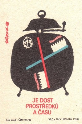   1968 Czech Advertisement Poster - Je Dost Prostředků A Času - 24x36  -